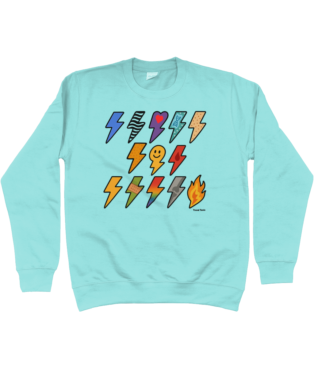 13 for 13 - Lightning Bolts for Ehlers Danlos Syndrome Sweatshirt - Trend Tonic