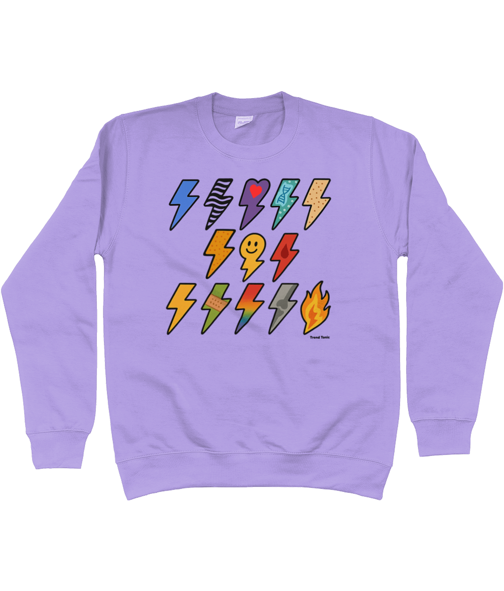13 for 13 - Lightning Bolts for Ehlers Danlos Syndrome Sweatshirt - Trend Tonic