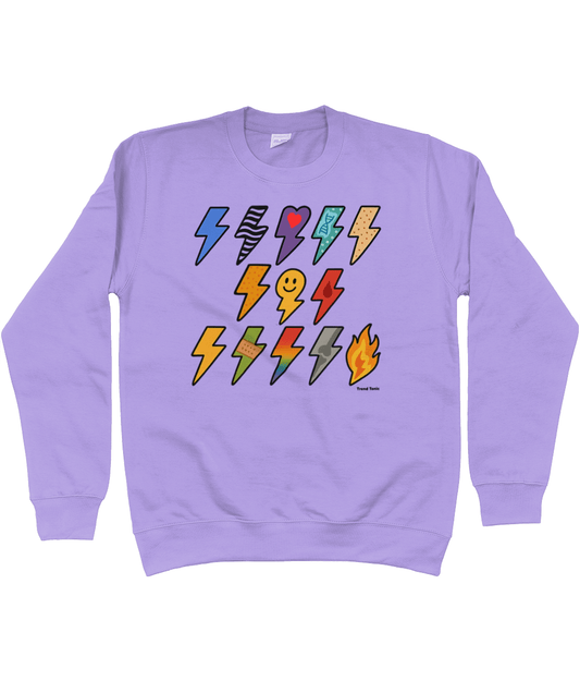 13 for 13 - Lightning Bolts for Ehlers Danlos Syndrome Sweatshirt - Trend Tonic