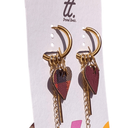 Tartan Heart star charm set
