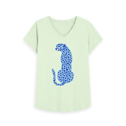 Pastel Green Printed T-shirt Front