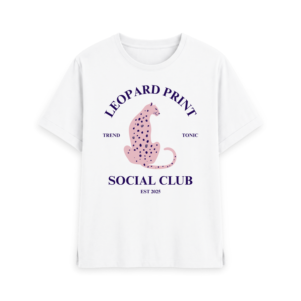 White Printed T-shirt Front