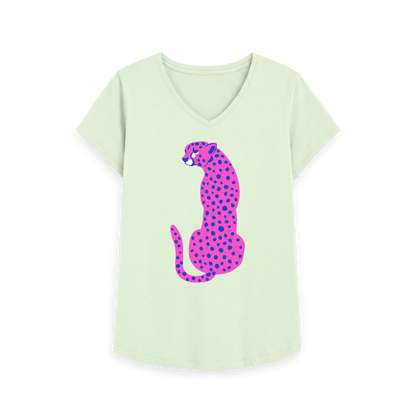 Pastel Green Printed T-shirt Front