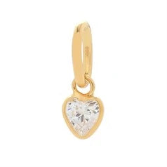 Crystal heart charm
