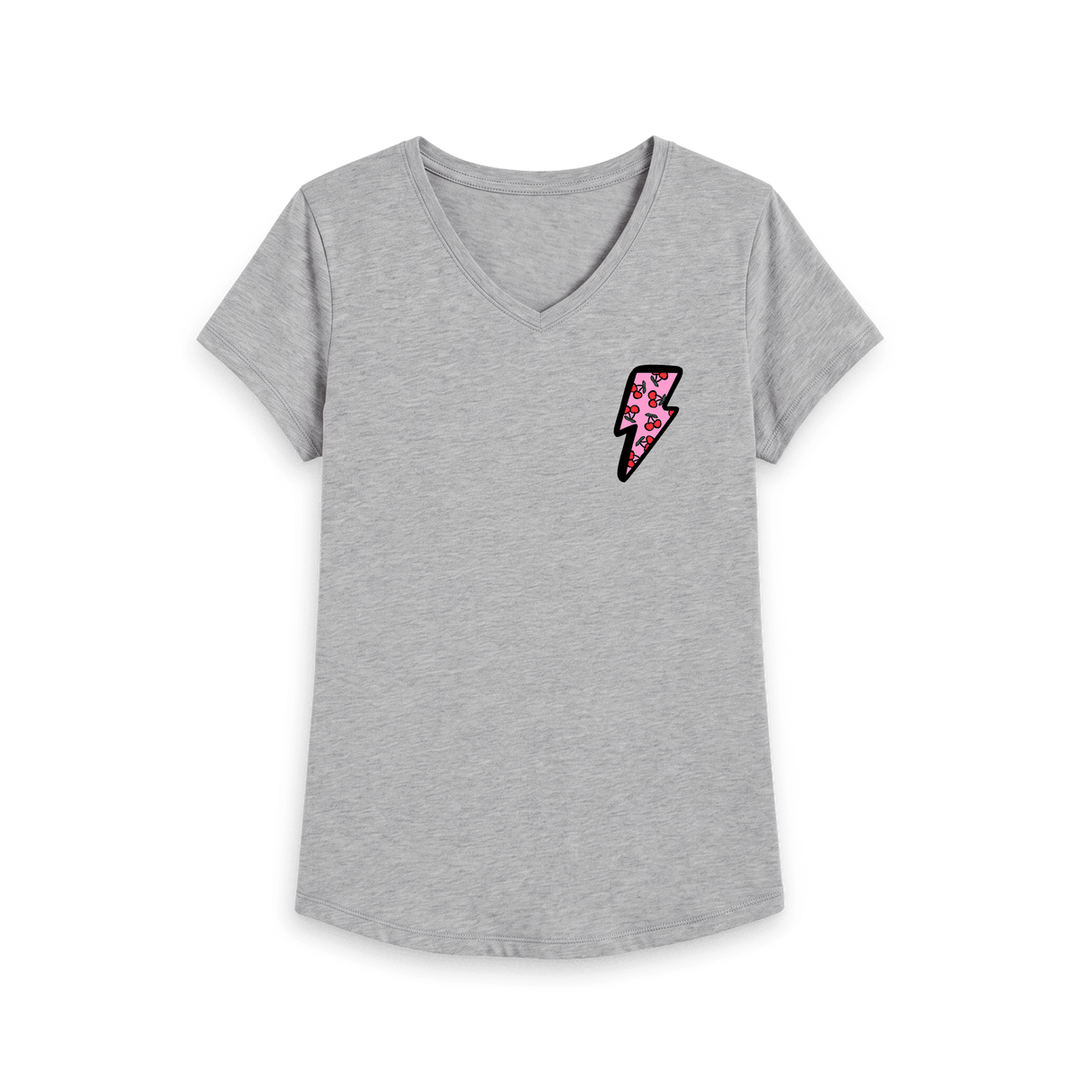 Athletic Grey Printed T-shirt Front