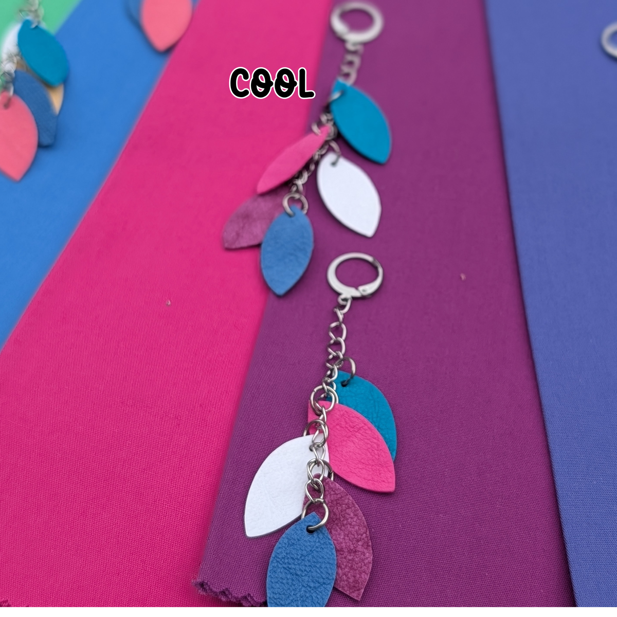 a group of colorful pieces of paper