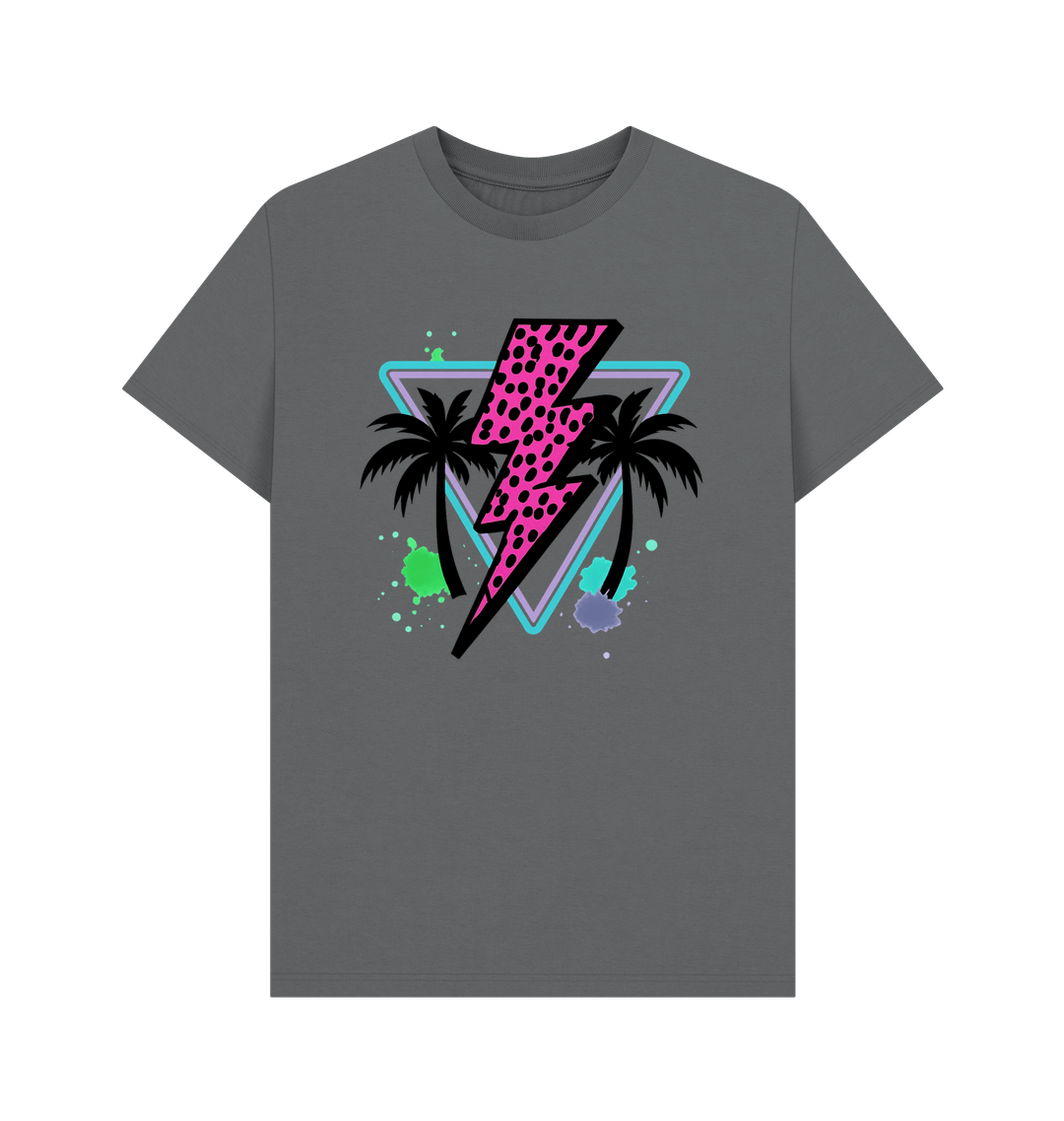 Slate Grey Printed T-shirt Front