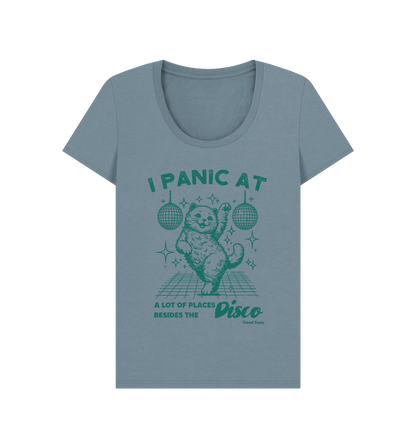 Stone Blue Printed T-shirt Front