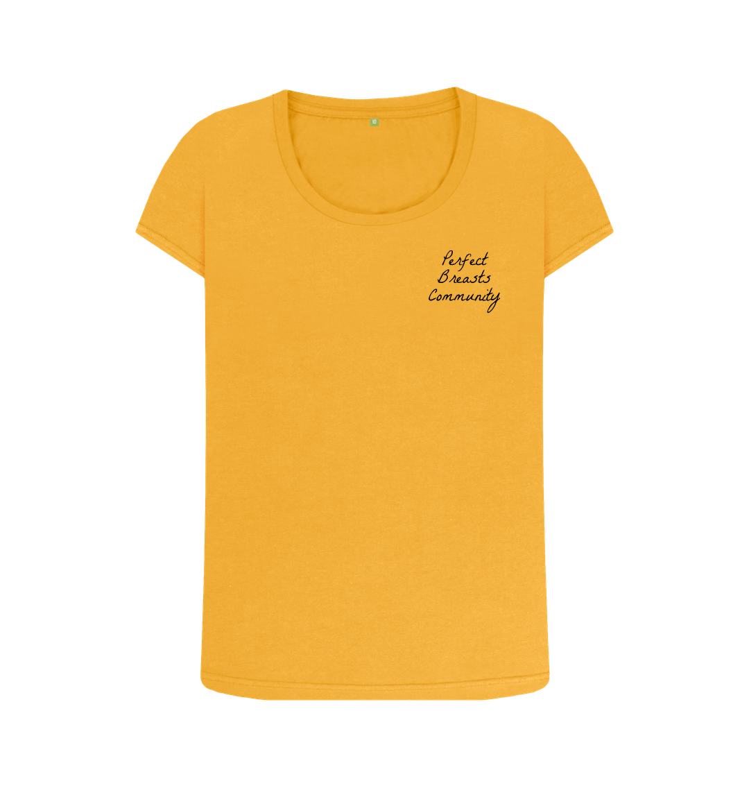 Mustard Printed T-shirt Front