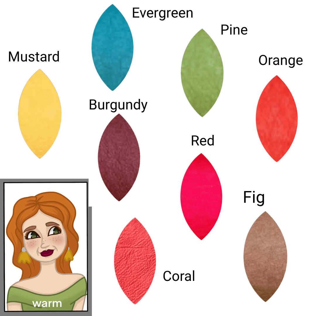 a woman with different colors