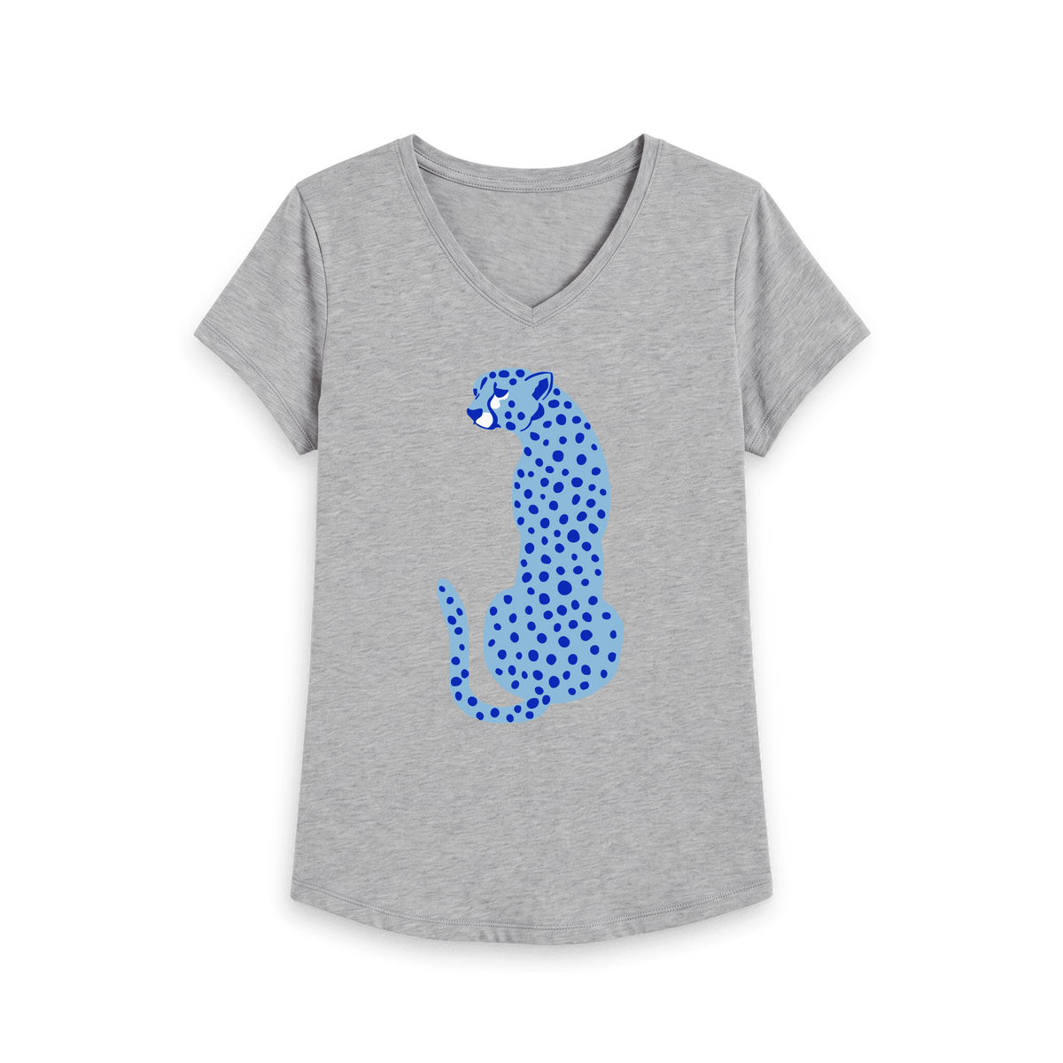 Athletic Grey Printed T-shirt Front