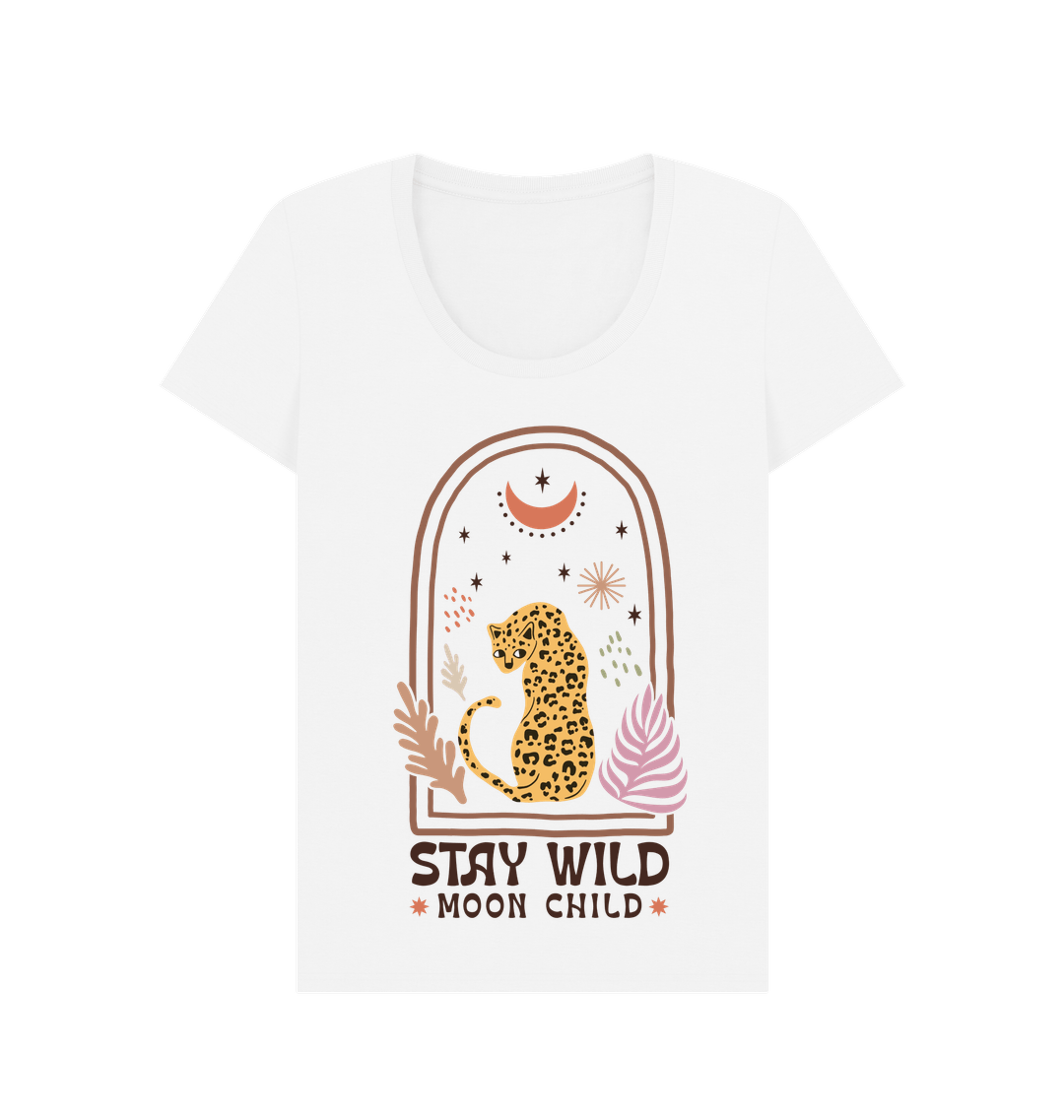 White Printed T-shirt Front