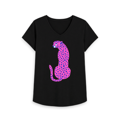 Black Printed T-shirt Front