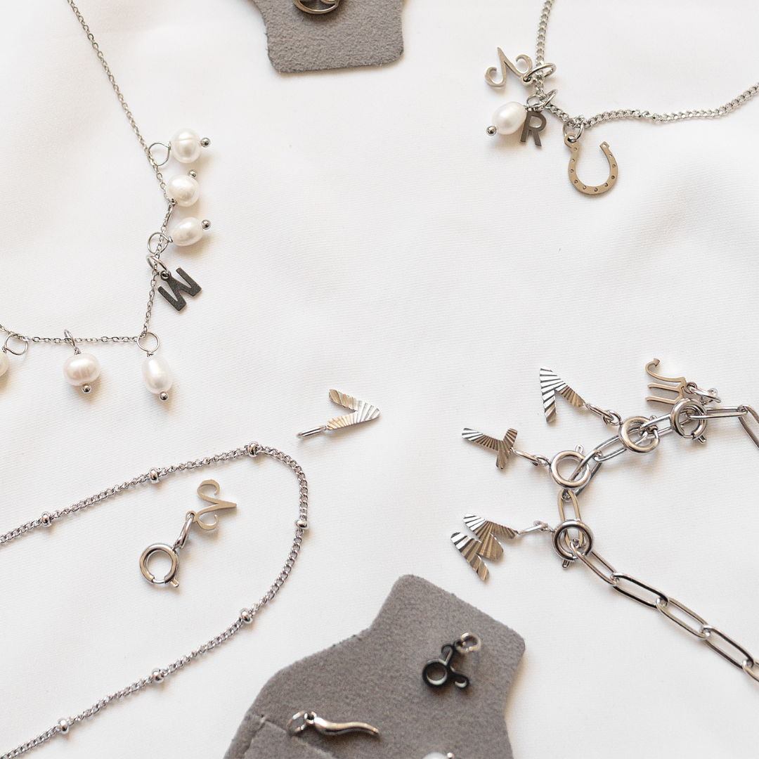 Gold sunbeam initial necklace