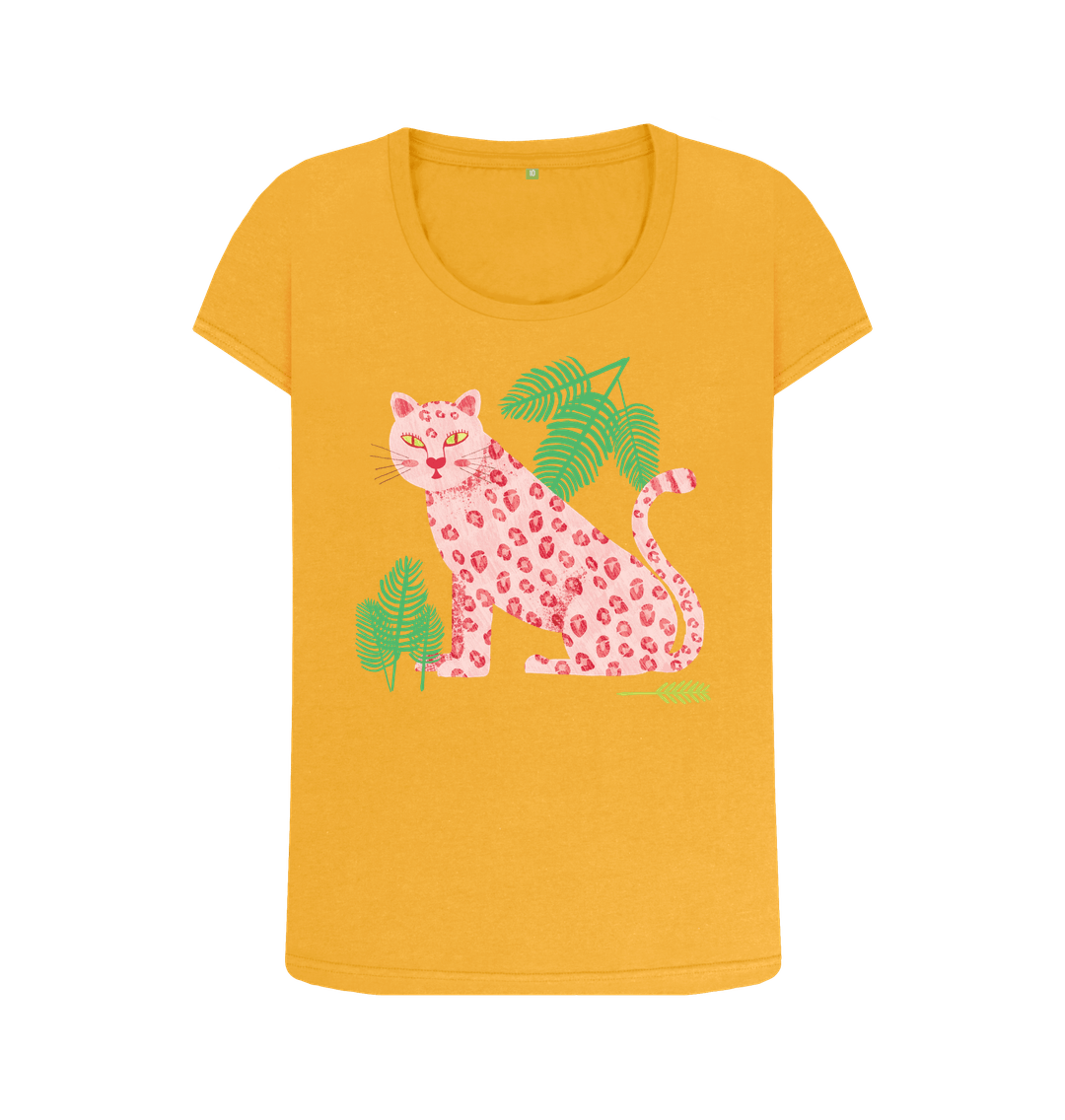 Mustard Printed T-shirt Front