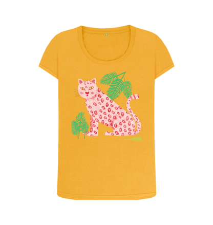 Mustard Printed T-shirt Front