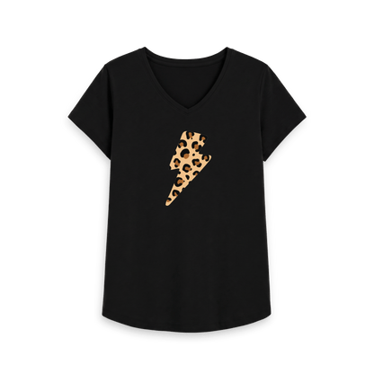 Black Printed T-shirt Front