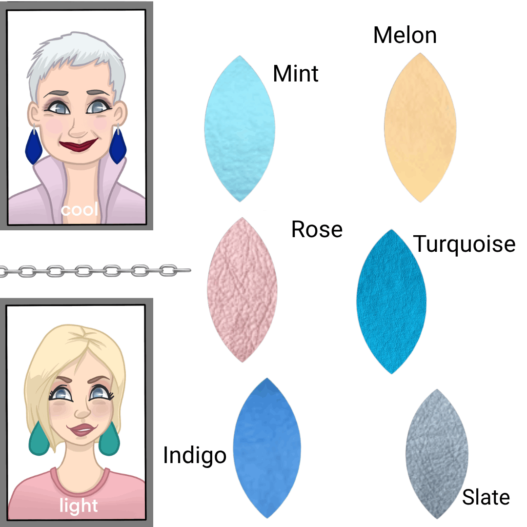 a cartoon of a woman with different colors