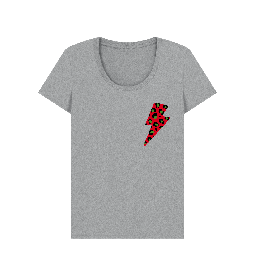 Athletic Grey Printed T-shirt Front