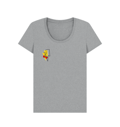 Athletic Grey Printed T-shirt Front