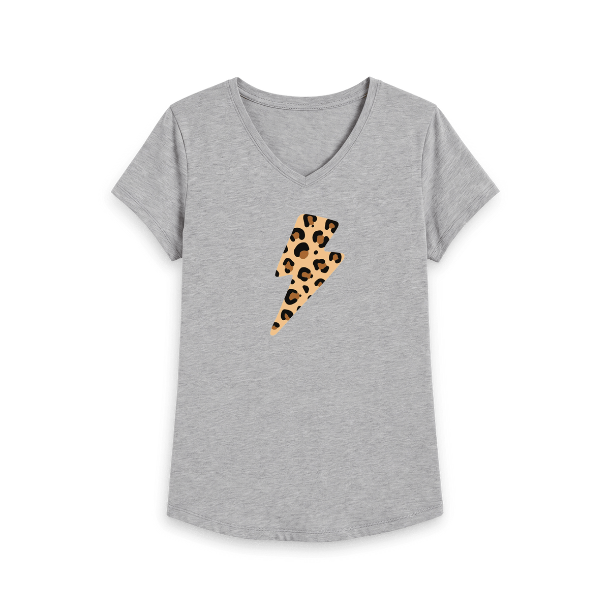 Athletic Grey Printed T-shirt Front