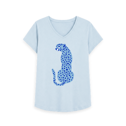Sky Blue Printed T-shirt Front