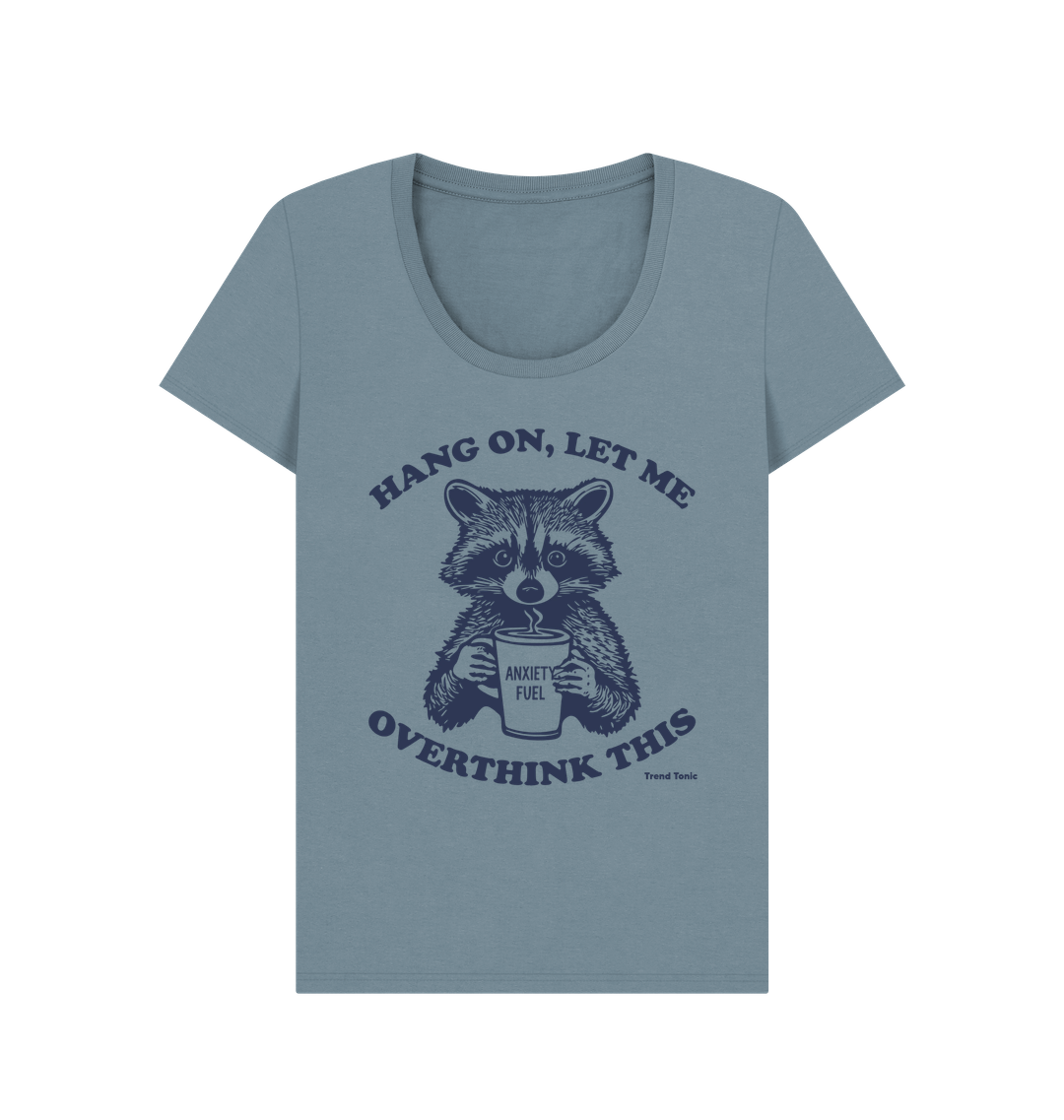 Stone Blue Printed T-shirt Front