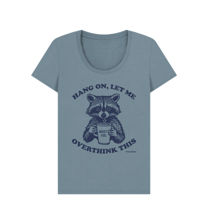 Stone Blue Printed T-shirt Front