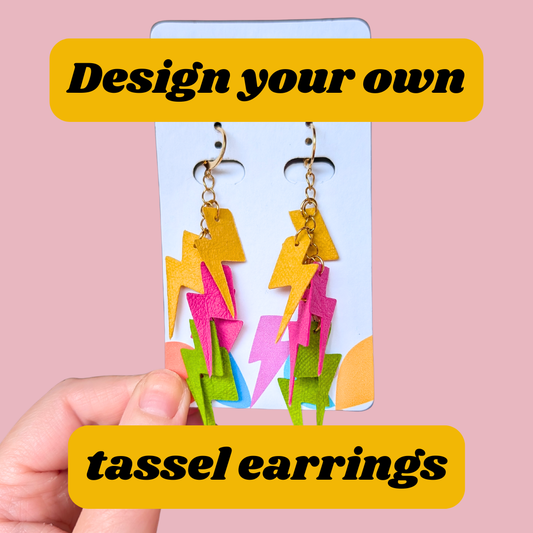 Create your own tassel earrings