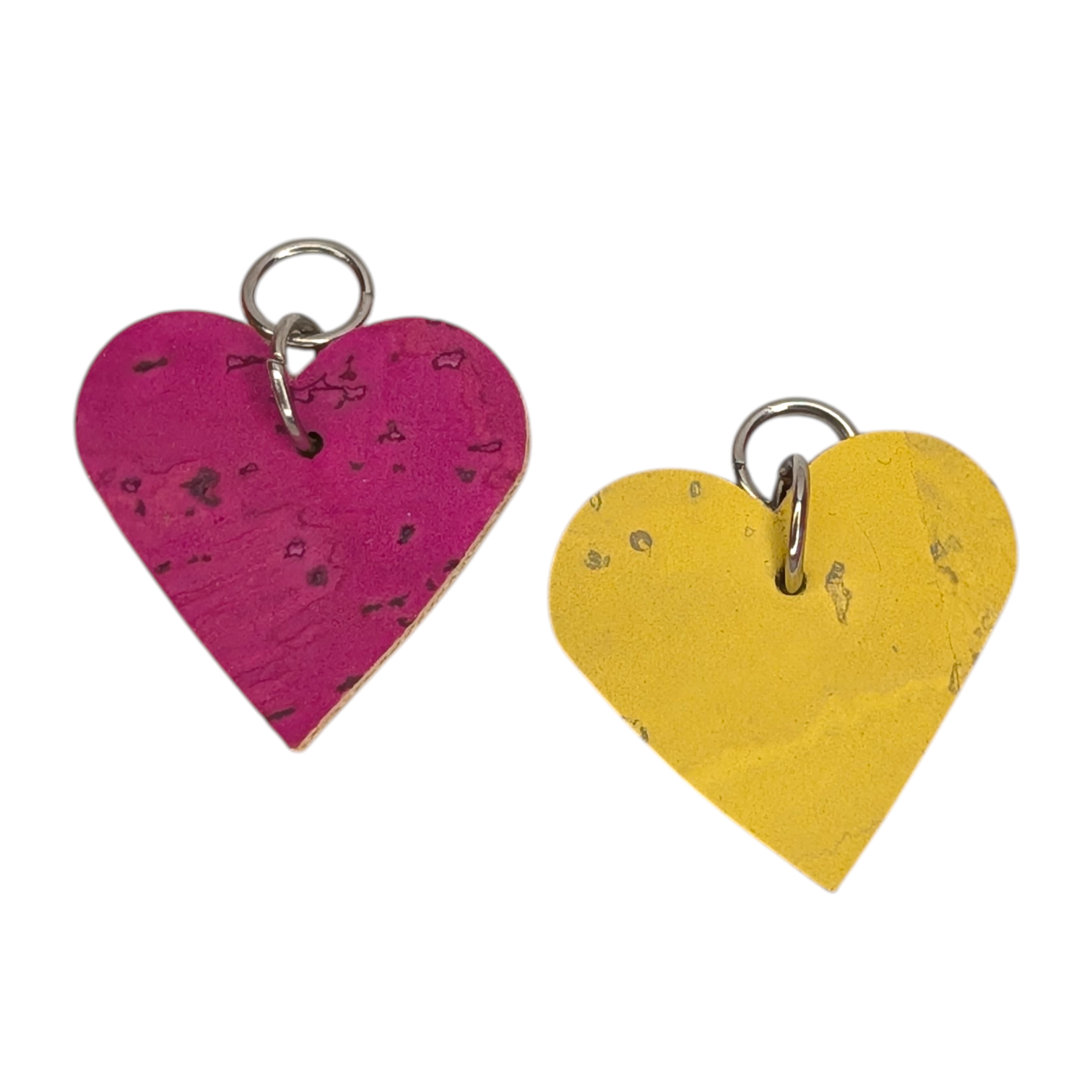 a close up of two hearts