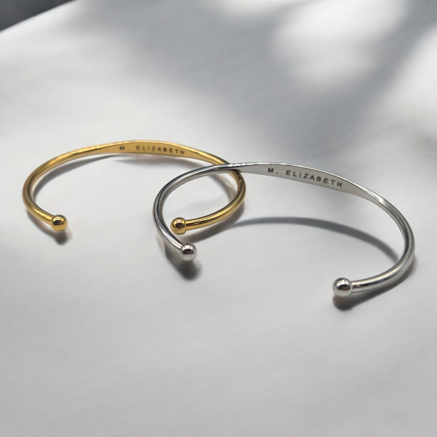 Engraved Silver Torque bangle