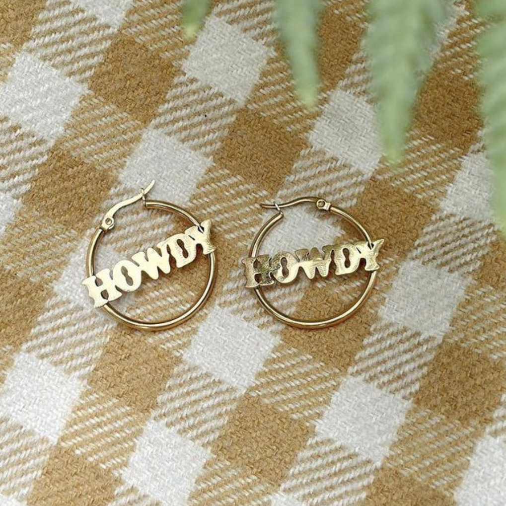Howdy hoop earrings Trend Tonic 