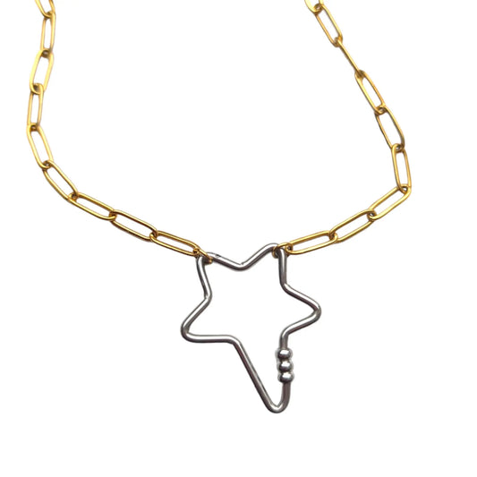 Star carabiner charm collector necklace Trend Tonic