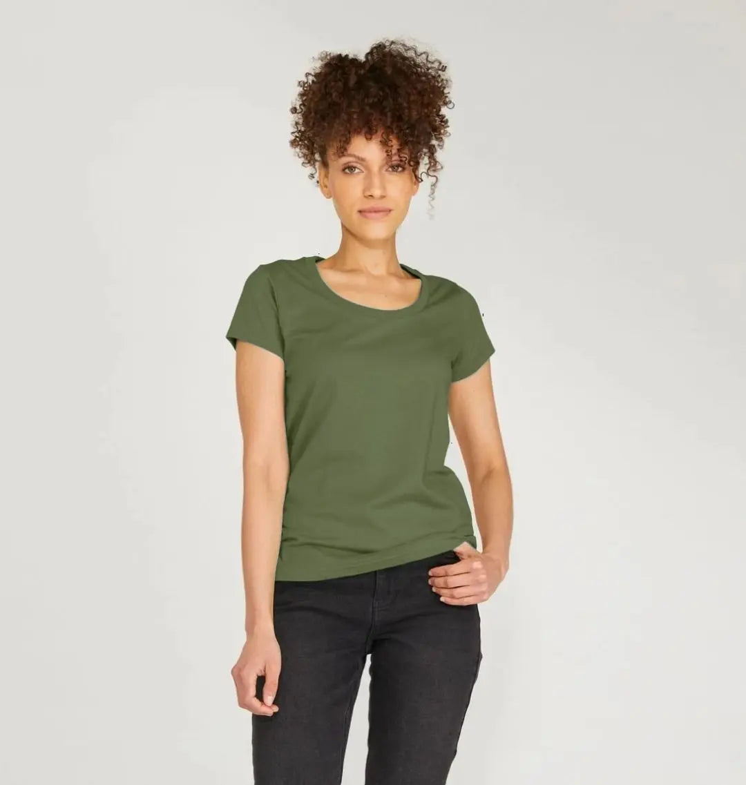 Summer leopard back print scoop neck tshirt Trend Tonic