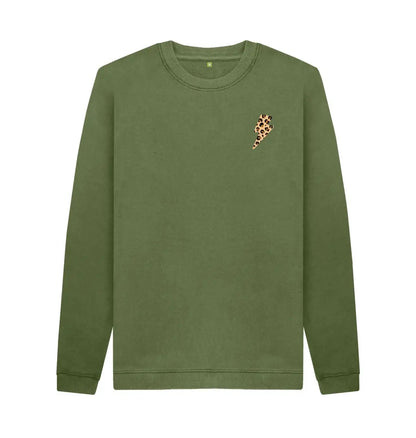 Unisex little leopard print lightning bolt sweater - Trend Tonic