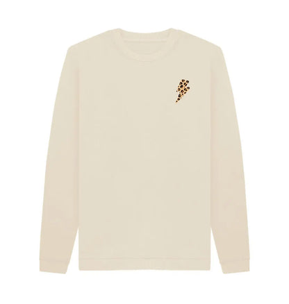 Unisex little leopard print lightning bolt sweater - Trend Tonic