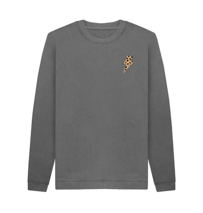 Unisex little leopard print lightning bolt sweater - Trend Tonic