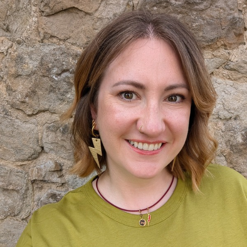 a woman smiling at camera