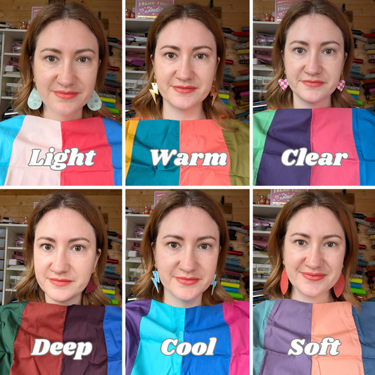 a collage of a woman