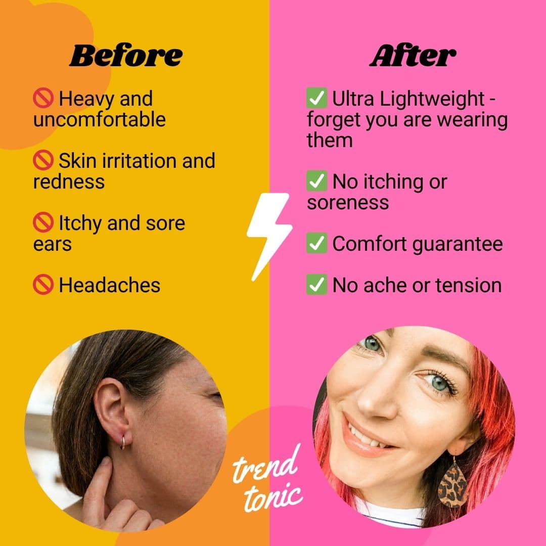 a comparison of a woman's face
