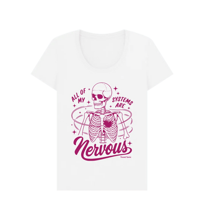 All my systems are nervous scoop neck t-shirt - Trend Tonic