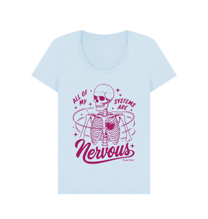 All my systems are nervous scoop neck t-shirt - Trend Tonic