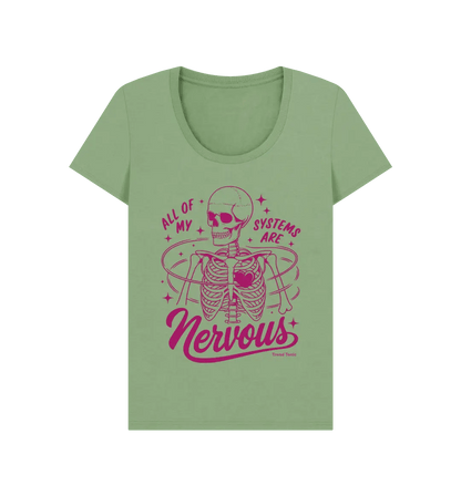 All my systems are nervous scoop neck t-shirt - Trend Tonic
