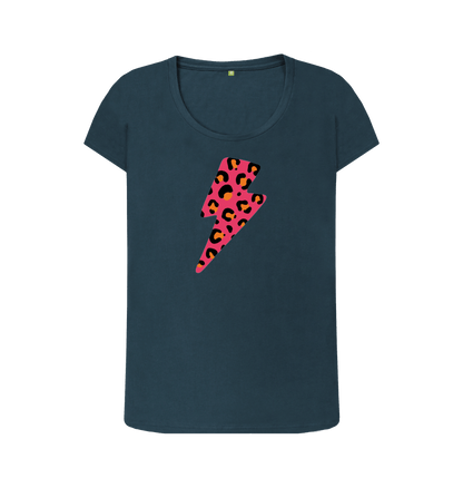 Denim Blue Printed T-shirt Front