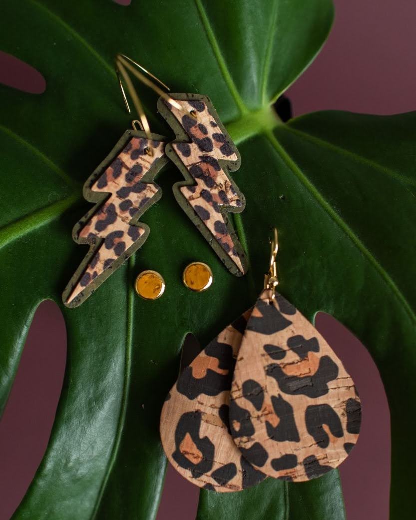 Autumn cork earring gift set - Trend Tonic