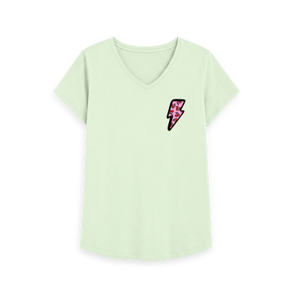 Pastel Green Printed T-shirt Front
