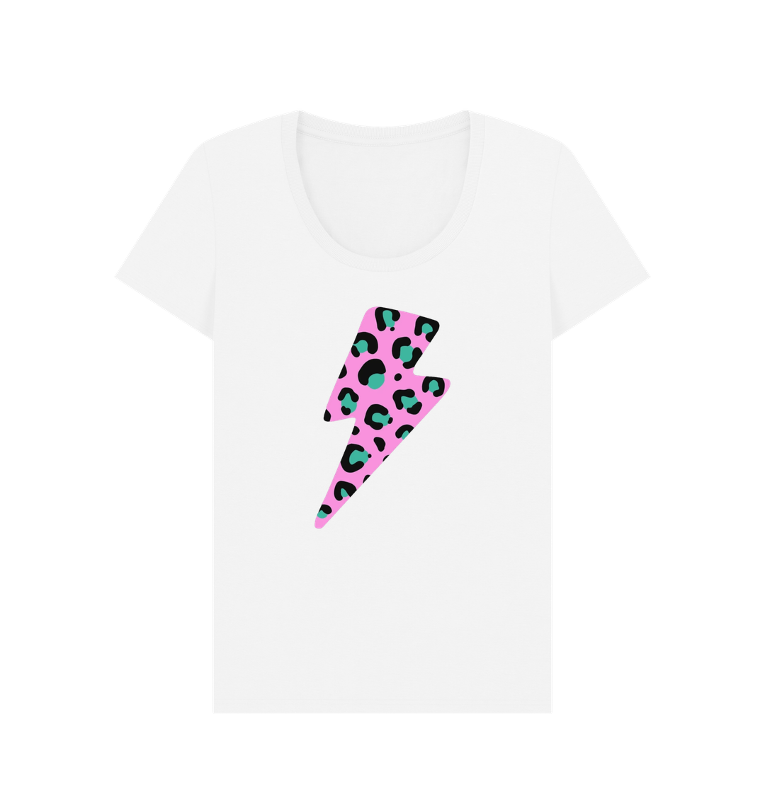 White Printed T-shirt Front