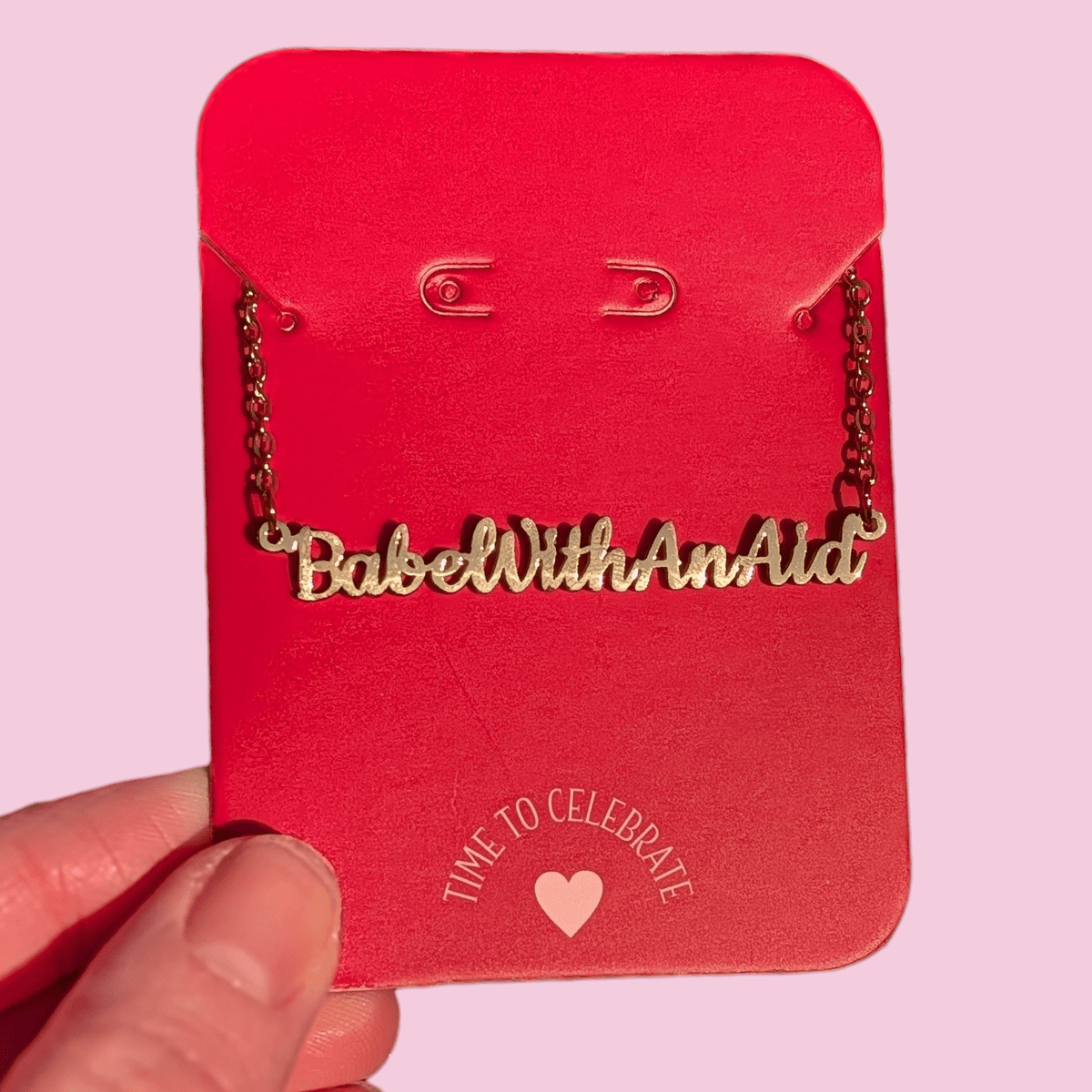 Babe with an aid necklace - Trend Tonic
