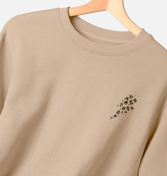Unisex little leopard print lightning bolt sweater Trend Tonic
