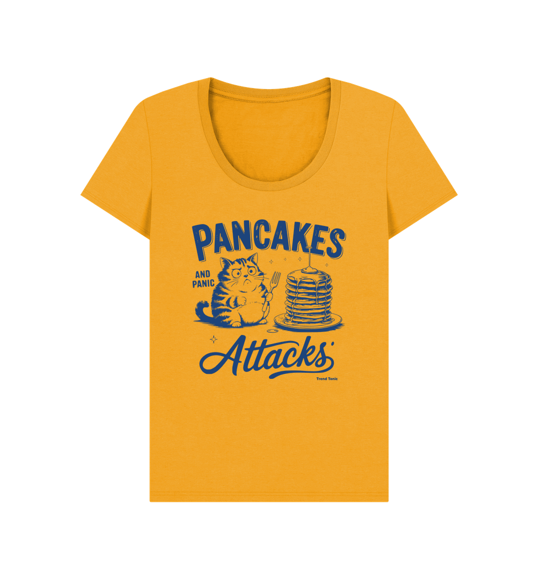 Mustard Printed T-shirt Front